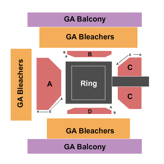 The Theater at Spartanburg Memorial Auditorium WWE Seating Chart