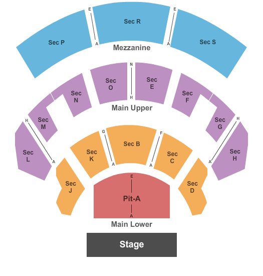 seating chart for Speaker Jo Ann Davidson Theatre - End Stage - eventticketscenter.com