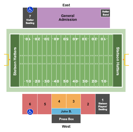 Spec Martin Municipal Stadium Football 2020 Seating Chart