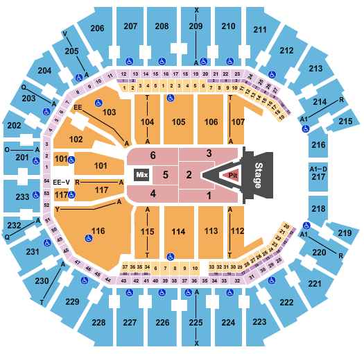 PPG Paints Arena - Pittsburgh, PA  Tickets, 2023-2024 Event Schedule,  Seating Chart