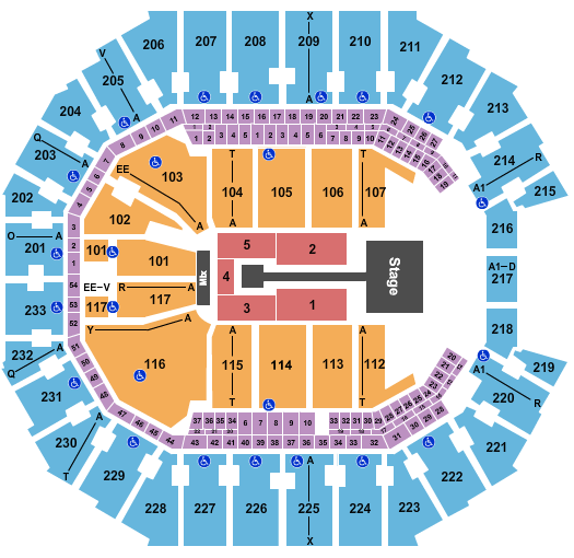 Spectrum Center Anuel AA Seating Chart