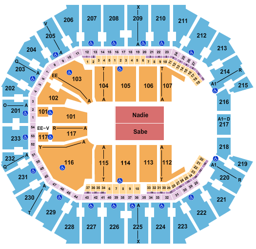 Spectrum Center Bad Bunny Seating Chart