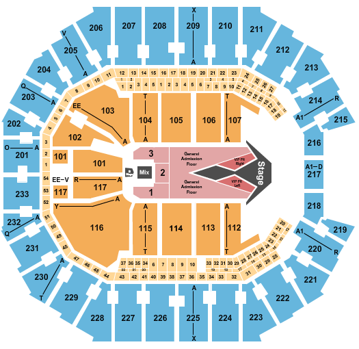 Spectrum Center Carrie Underwood 2 Seating Chart