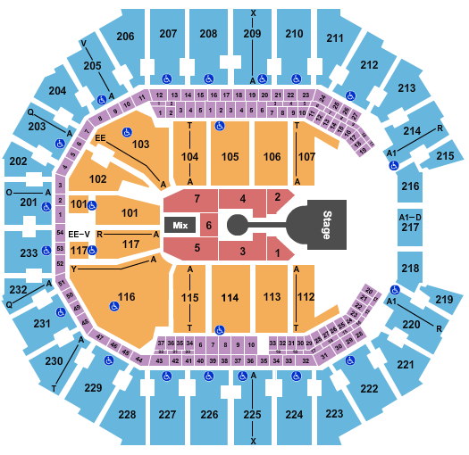 Spectrum Center Casting Crowns Seating Chart