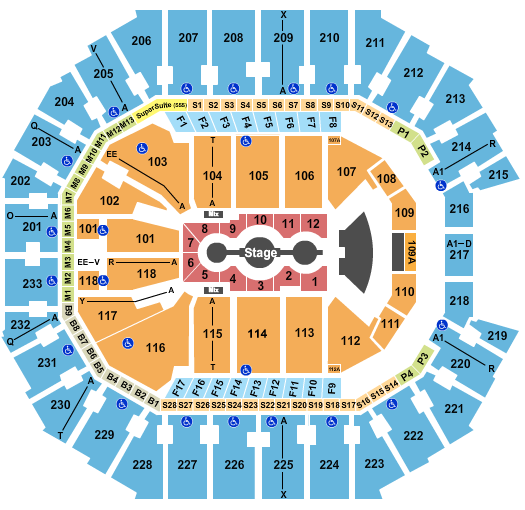 Gracie Abrams Spectrum Center Seating Chart