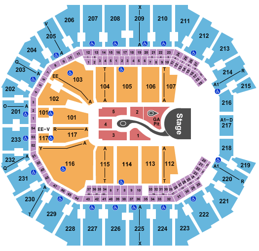 Spectrum Center Katy Perry Seating Chart