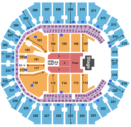 Spectrum Center Lauryn Hill & The Fugees Seating Chart