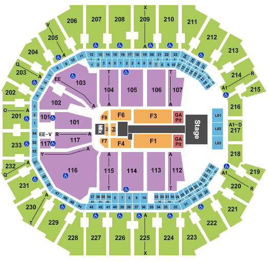 Spectrum Center Maroon 5 Seating Chart