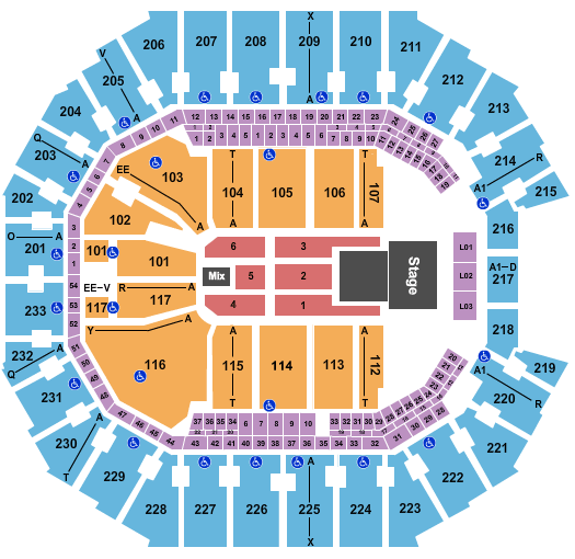 Spectrum Center Panic! At The Disco Seating Chart