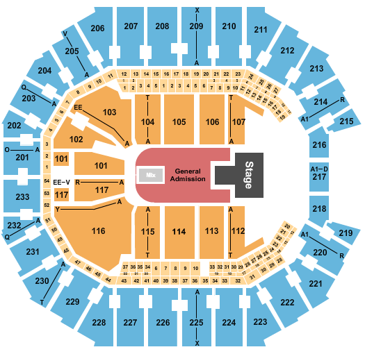 Spectrum Center Paramore Seating Chart