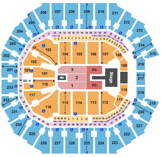 Spectrum Center Renee Rapp Seating Chart