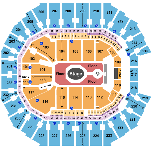 Tame Impala Spectrum Center Seating Chart