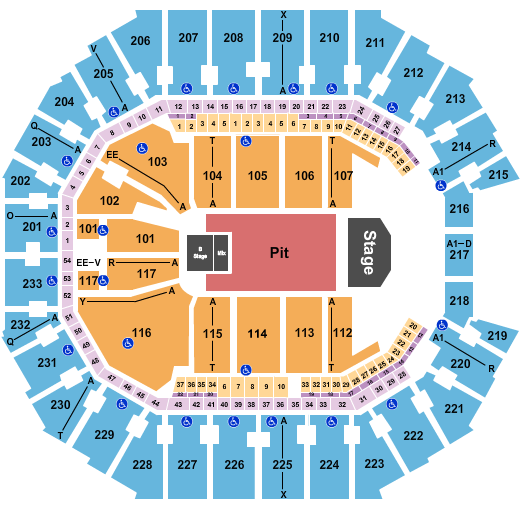 Spectrum Center Tyler The Creator Seating Chart