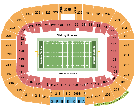 FBC Mortgage Stadium Football 3 Seating Chart