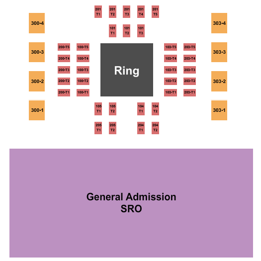 Spirit Lake Casino & Resort MMA Seating Chart