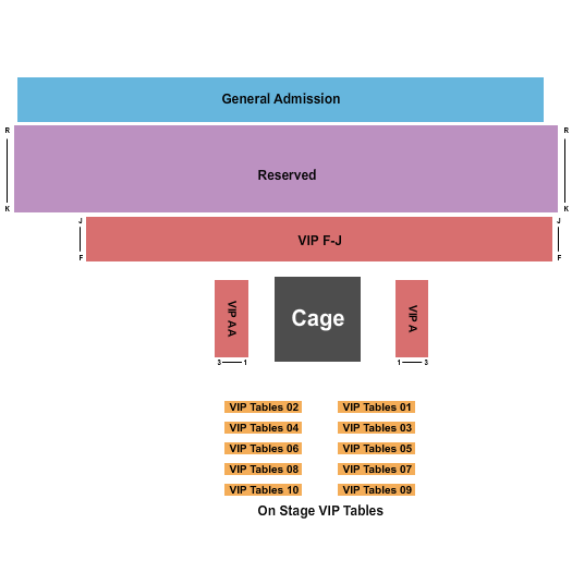 Spirit Lake Casino & Resort MMA 2 Seating Chart