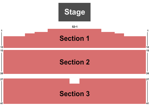 Spirit Mountain Casino - Heritage Hall Stage Endstage-2 Seating Chart