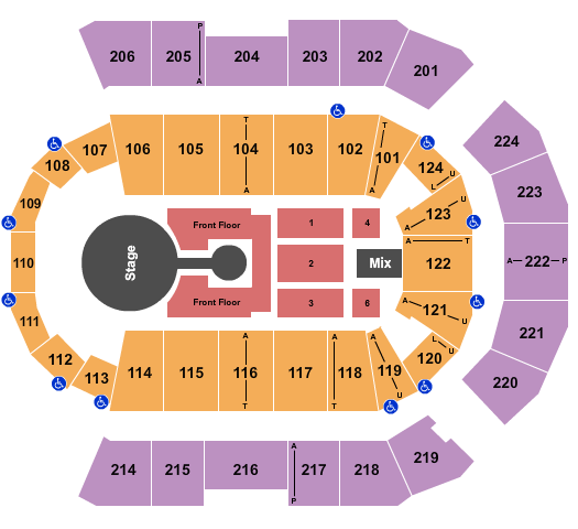 Spokane Arena Blake Shelton Seating Chart