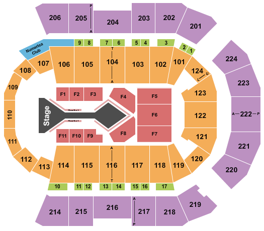 Spokane Arena Blake Shelton Seating Chart