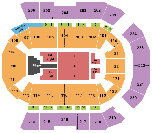 Spokane Arena Brandon Lake Seating Chart