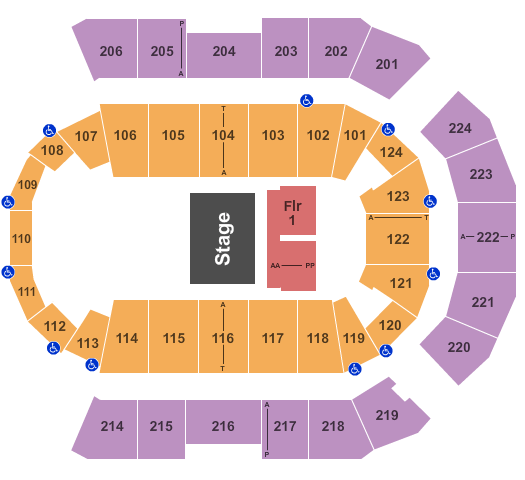 Spokane Arena Bret Michaels Seating Chart