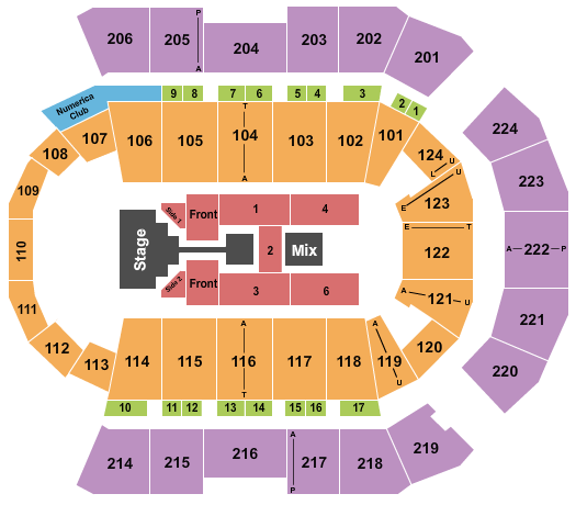 Spokane Arena Seating Chart And Seat Maps Spokane 8322
