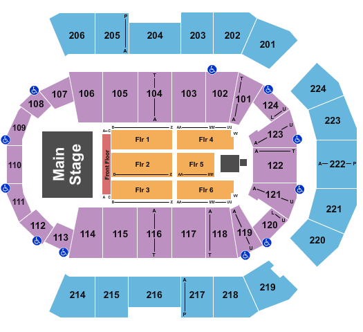 Spokane Veterans Arena Seating Chart
