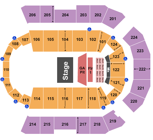 Spokane Arena Chris Young Seating Chart