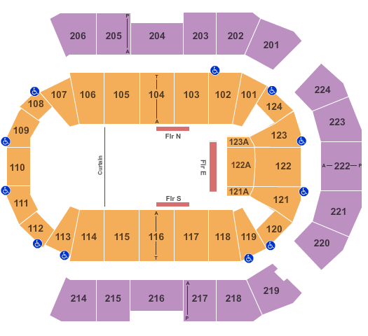 Spokane Arena Circus Seating Chart
