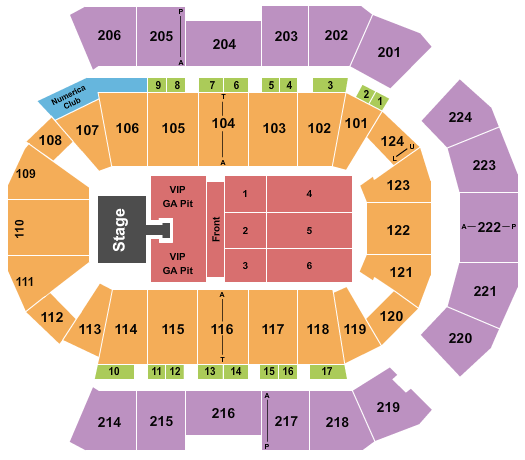 Spokane Arena Cody Johnson Seating Chart
