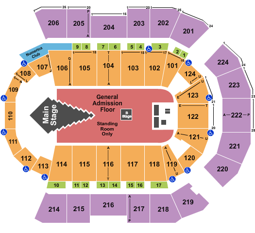 Spokane Arena Disturbed Seating Chart