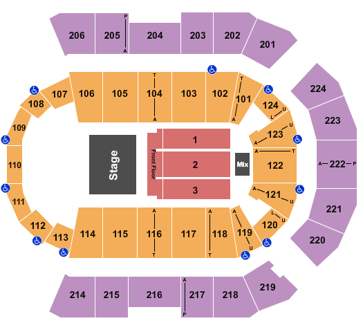 Spokane Arena Doobie Brothers Seating Chart