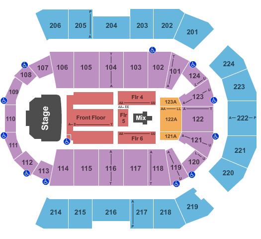 Spokane Arena Elton John Seating Chart