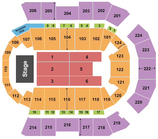 Spokane Arena Endstage 3 Seating Chart