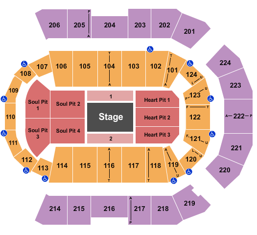 Spokane Arena Eric Church 2 Seating Chart