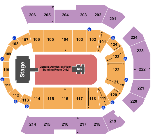 Spokane Arena Foo Fighters Seating Chart