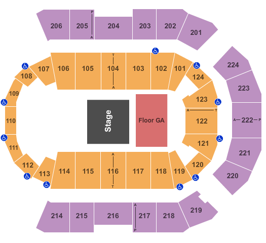 Spokane Arena Half House Seating Chart