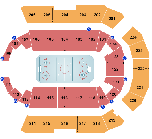 Spokane Arena Hockey 1 Seating Chart
