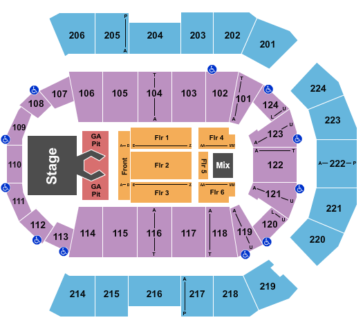 Spokane Arena Jason Aldean 1 Seating Chart