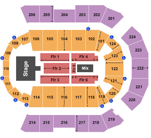 Spokane Arena JoJo Siwa Seating Chart