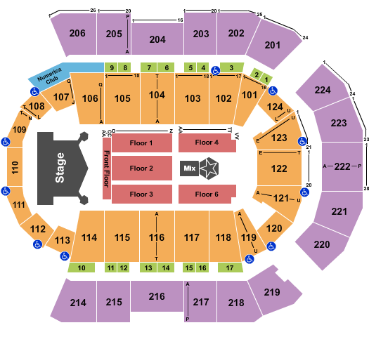 Spokane Arena Kiss Seating Chart