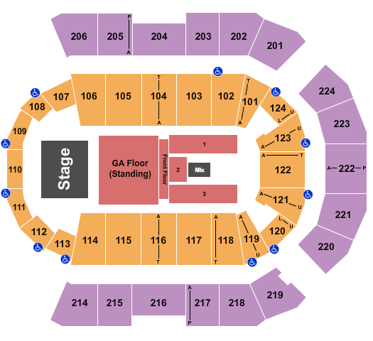 Spokane Arena Korn Seating Chart