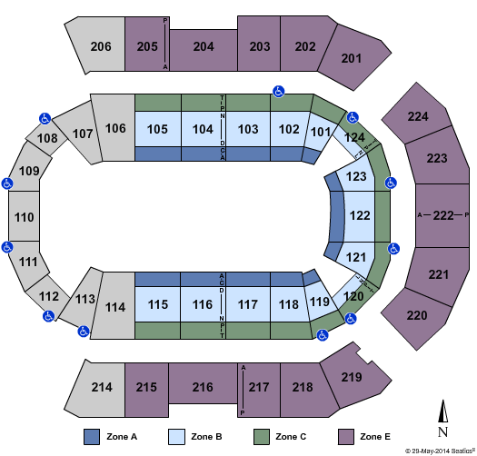 Spokane Arena Marvel - IntZone Seating Chart