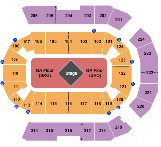 Spokane Arena Metallica Seating Chart