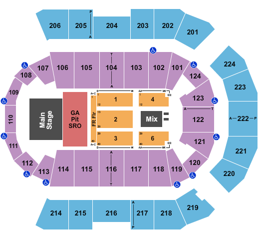 Spokane Arena Miranda Lambert Seating Chart