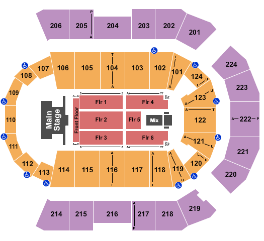 Spokane Arena Nickelback Seating Chart