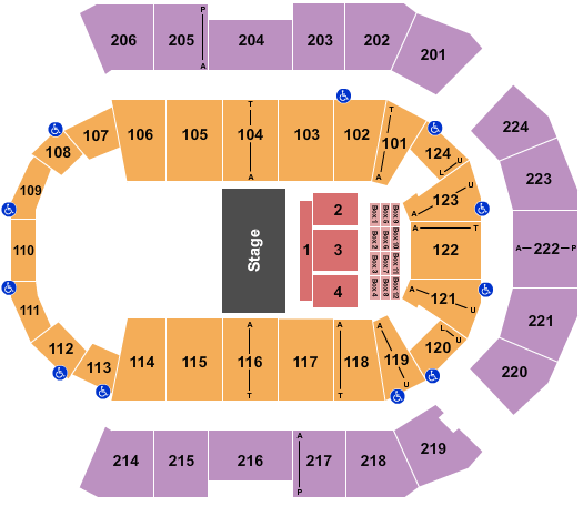 Spokane Arena Sesame Street Make Magic Seating Chart