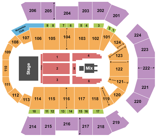 Spokane Arena Shania Twain 2 Seating Chart