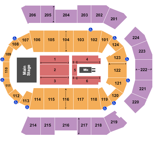 Spokane Arena The Eagles Seating Chart