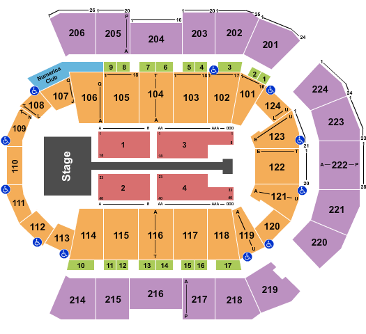 Spokane Arena Thomas Rhett Seating Chart